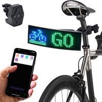 Aplicación programable bicicleta luz trasera mensaje movimiento Control remoto bicicleta señal de giro Diy texto pantalla Led para bicicleta