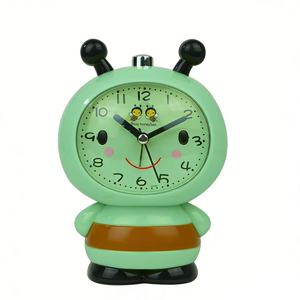 <strong>Bee</strong> Table Quartz Silent Melody or Simulated Bell Alarm <strong>Clock</strong> With Cute Design for Home Children Use - Product Image 2