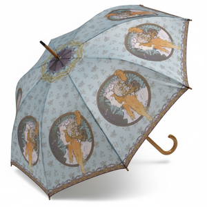 AU-02222 Mucha bronzo e rose in legno salta ombrello stile Art Deco categoria di prodotto - Product Image 1