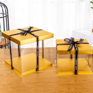 Hộp Giấy Bánh Cưới Tái Chế Nhiều Màu Sắc Bán Chạy Có Cửa Sổ Trong Suốt Hộp Bánh Trong Suốt - Product Image 6