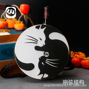 Mini tambor Cat Caronne, <span class=keywords><strong>Bongo</strong></span> Mer, viaje, caja de percusión, redondo pequeño portátil roscado a mano - Product Image 4