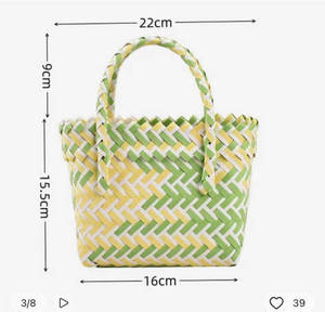 <span class=keywords><strong>2025</strong></span> Hot Bán <span class=keywords><strong>Mini</strong></span> bãi biển Ngoài trời trẻ em túi PP nhựa dệt Quà Tặng mùa hè giỏ cho cô gái - Product Image 2
