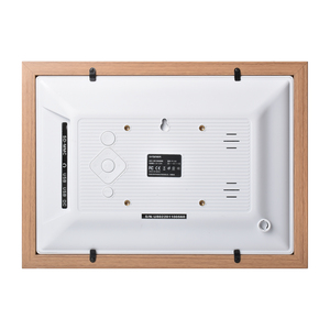 Khung ảnh kỹ thuật số 10 inch với màn hình 800*1280 IPS khung gỗ đa chức năng hiển thị hình ảnh video wifi đồng hồ - Product Image 2