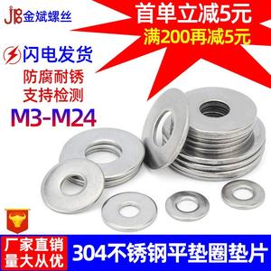 แหวนรองสแตนเลส 304 แบบแบน M6 M10 หนาขึ้น มาตรฐาน GB96 สำหรับอุตสาหกรรมก่อสร้าง - Product Image 5