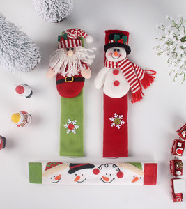 Nouveaux articles de Noël : <span class=keywords><strong>Gants</strong></span> de protection hexagonaux en tissu pour micro-ondes, poignées de réfrigérateur et four (motif bonhomme de neige) - Product Image 1
