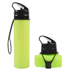 Tazas de Viaje Plegables de Silicona de Grado Alimenticio con Logotipo Personalizado al por Mayor, Diseño Deportivo, Gran Capacidad, a Prueba de Fugas, para Uso en Exteriores - Product Image 2