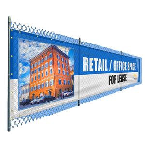 Bannières en filet de vinyle grand format XL personnalisées avec <span class=keywords><strong>impression</strong></span> personnalisée 2,4 m x 1,8 m pour la publicité extérieure, la signalisation, les affiches - Product Image 3