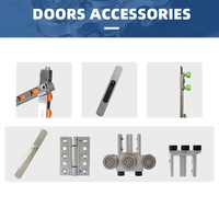 Puertas Exteriores Modernas de Aluminio con Doble Acristalamiento, Protección UV e Insonorización, Puertas Francesas de Patio de Aluminio Resistentes a Huracanes