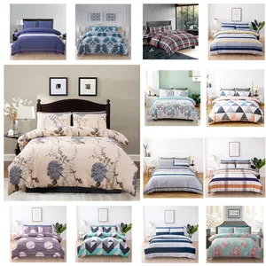 Siêu mềm 100% cao chủ đề bông vải 3pcs gối trường hợp và Comforter Duvet cover bộ đồ giường Bộ