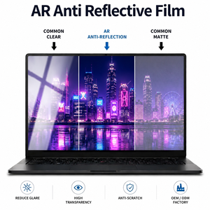 Protector de Pantalla Anti-Reflejos para Portátiles de 13.3, 14, 15.6 y 17 Pulgadas, Película AR con Recubrimiento Óptico de 3 Capas, Anti-Brillo, Película PET, Tamaño Personalizado OEM - Product Image 1