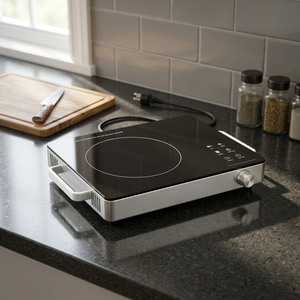 Placa Calefactora Eléctrica de Cerámica Moderna de 2000W, Portátil, de Vidrio Plano, Eficiente Energéticamente, Electrodoméstico de Cocina - Product Image 2