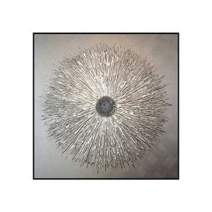 Bạc sang trọng sơn dầu nghệ thuật trừu tượng sơn trang trí vẽ tay hiện đại - Product Image 5