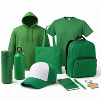 Ensemble cadeau d'entreprise personnalisé avec logo, sweat-shirt imprimé en sérigraphie, t-shirt, casquette, sac fourre-tout, bouteille d'eau, carnet, stylo, articles promotionnels