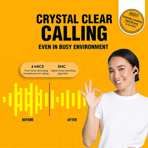 Écouteurs intra-auriculaires <span class=keywords><strong>QCY</strong></span> <span class=keywords><strong>T13</strong></span> avec contrôle tactile et application, quatre microphones, réduction de bruit ENC, son stéréo 3D, écouteurs sans fil True Wireless 5.1 - Product Image 4