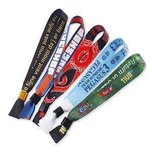 Pulsera Personalizada con Cierre Deslizante de Un Solo Uso, Cinta de Tela de Poliéster, Impresión a Color por Sublimación para Eventos y Festivales - Product Image 5