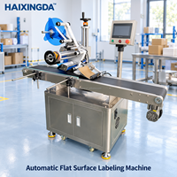 Équipement d'étiquetage de surface plane commercial, applicateur automatique d'autocollants pour boîtes d'emballage, sachets, conteneurs et cartes en papier