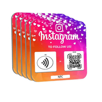 NFC-Platte One Tap Snapchat Instagram Acryl NFC-Karte Google Review