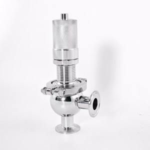 Gıda sınıfı ve sıhhi SS316L basınç tahliye vanası-manuel pnömatik destekli güvenlik tahliye vanası - Product Image 3