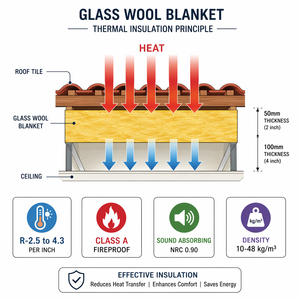 Rouleau <span class=keywords><strong>de</strong></span> <span class=keywords><strong>laine</strong></span> <span class=keywords><strong>de</strong></span> <span class=keywords><strong>verre</strong></span> acoustique, isolation phonique en fibre <span class=keywords><strong>de</strong></span> <span class=keywords><strong>verre</strong></span> NRC 0.90, <span class=keywords><strong>panneau</strong></span> thermique pour cloison, mur, gaine d'ascenseur - Product Image 3