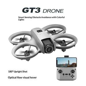 Drone de voltige GT3 68g RC à <span class=keywords><strong>grand</strong></span> écran lumineux, lumières LED, double caméra 4K, mini quadricoptère pliable avec stabilisation optique – Offre Spéciale - Product Image 4