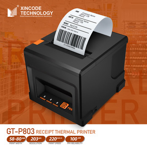 Máy in nhiệt hóa đơn Xincode 80mm, máy in vé POS không dây, giao diện USB LAN, máy in nhiệt để bàn cho máy tính tiền - Product Image 1