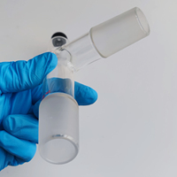 Adaptateur de distillation en verre borosilicate à 3 voies et à angle de 75 degrés pour laboratoire de chimie, personnalisé par CS Labglass