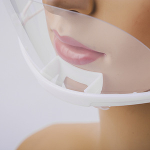 Masque transparent anti-gouttelettes, hygiénique, avec attaches élastiques réglables pour la restauration et la cuisine - Product Image 6