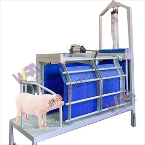 Equipo Móvil Completo para Matanza de Cerdos, Aturdidor de Carcasas de Cerdo, Maquinaria para Procesamiento de Carne de Cerdo, Caja de Aturdimiento, Matadero de Cerdos - Product Image 1