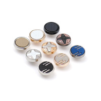 Jinyi Bouton Usine Personnalisé 12mm Carré Rond Bouton-Pression Métal Alliage de Zinc Logo Motif Personnalisé Thobe Boutons à Pression pour Vêtements
