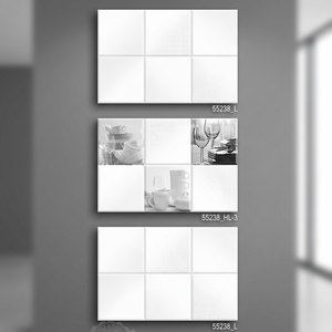 China Company 30x45cm Blanc Brillant 300x450mm Cuisine Hôtel Restaurant Intérieur Carreaux Muraux en Céramique 12x18 Pouces Carreau de Porcelaine - Product Image 1