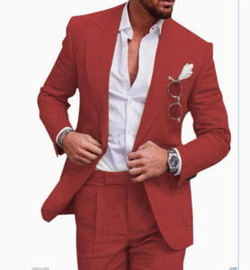 <span class=keywords><strong>Traje</strong></span> <span class=keywords><strong>de</strong></span> <span class=keywords><strong>lino</strong></span> coreano <span class=keywords><strong>de</strong></span> imitación <span class=keywords><strong>de</strong></span> 2 piezas para hombre, nuevo conjunto casual <span class=keywords><strong>de</strong></span> primavera con blazer <span class=keywords><strong>de</strong></span> solapa <span class=keywords><strong>de</strong></span> un botón y pantalón con abertura trasera - Product Image 5