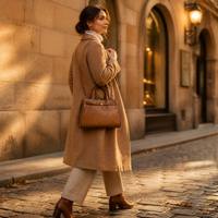 Sac à main en cuir véritable vintage de qualité supérieure, imperméable, avec poignée supérieure, style rétro, effet vieilli, grainé, sac fourre-tout à bandoulière, doré