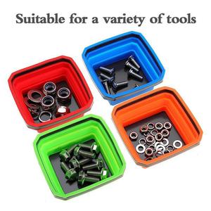 Plateau magnétique pliable en silicone carré coloré, aimant puissant, boîte à outils pour modélisme, silicone PICUS968, design pliable, compact - Product Image 4