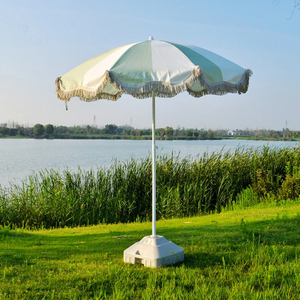 Parasol redondo <span class=keywords><strong>grande</strong></span>, sombrilla de poste central, sombrilla de exterior de estilo italiano para <span class=keywords><strong>terraza</strong></span> junto a la piscina - Product Image 2