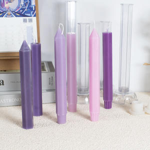 Moldes de vela de Pilar superior puntiagudo <span class=keywords><strong>hexagonal</strong></span> de 2,2 cm, molde de fabricación de velas acrílicas de plástico Flexible - Product Image 5