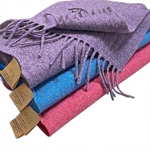 Bufanda de Cachemira para Mujer, Pashmina Larga de Color Sólido, para Invierno, en Morado, Azul y Rosa - Product Image 3