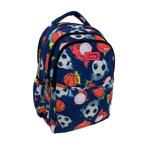 Grand Sac à Dos Scolaire Imperméable pour Garçons, Motif Football, avec Compartiment Ordinateur Portable, Capacité 20-36L, Conception Souple - Product Image 2