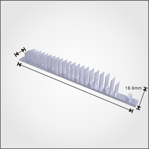 OEM Custom Ruiquan T3-T8 Al <strong>6063</strong> <strong>Aluminum</strong> Extrusion Heat Sink Square Pattern Anodized Finish T5 Temper CNC Punching Service - Product Image 2