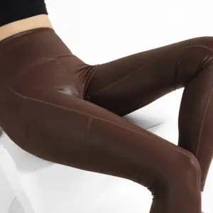 Pakaian Yoga Kebugaran Pakaian Olahraga Pakaian Legging Pinggang Tinggi untuk Wanita Pakaian Olahraga Yoga Celana dengan Saku Legging Push Up