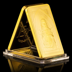 Hot Sale Jesus Ten <strong>Commandments</strong> Gold Plated Cross Bar Souvenir Easter Religious Collectible Commemorative Bullion - Product Image 5