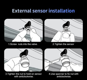 Nouveauté : capteur TPMS pour camion et camping-car à 22 roues, haute résistance, 433,92 MHz, système de surveillance de la pression des pneus pour pneus de remorque - Product Image 5