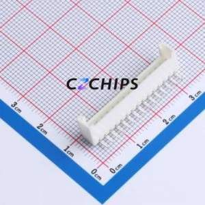 W200110K-15PW2113 Wire-to-Board Pin Header Bent Lead Through Hole,P=2mm Connector 1x15P 2mm Right Angle Insert HY - Product Image 1