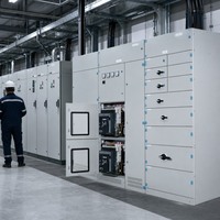 Armoire de distribution électrique industrielle 8PT 4000A basse tension, coffret métallique, panneau de distribution d'énergie, protection de commande moteur en usine