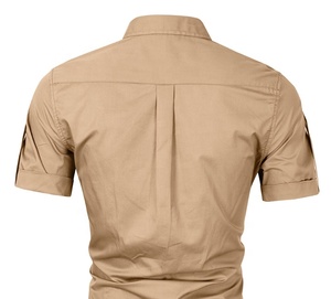 Ropa de <span class=keywords><strong>trabajo</strong></span> para hombre de comercio exterior, camisa de manga corta, nuevo estilo para hombre, chaqueta de camisa de verano para hombre de Venta caliente europea y americana - Product Image 6