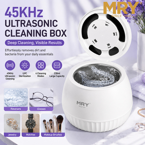 MRY-Nettoyeur ultrasonique de fausses dents pour <span class=keywords><strong>bijoux</strong></span> dentaires, protège-dents et protège-dents, étanche IPX5 - Product Image 1