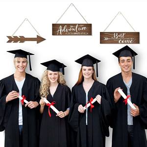<span class=keywords><strong>Lo</strong></span> <span class=keywords><strong>mejor</strong></span> está por venir Decoración de mesa de pared de graduación La aventura espera Letrero de madera Fiesta Decoraciones para el hogar Diseños decorativos para patio - Product Image 5