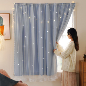Cortinas cortas tipo gancho para apartamentos de alquiler, cortinas opacas sencillas para ventanas pequeñas, dormitorios, apartamentos pequeños, y - Product Image 1