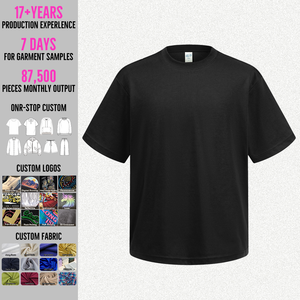 T-shirts graphiques personnalisés Yingling, 300 g/m², poids lourd, 100 % coton, écologiques, coupe ample, manches courtes, pour hommes - Product Image 2