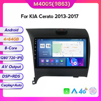 Lecteur DVD de voiture Mekede MS 8 cœurs 8+128 Go avec écran IPS, affichage monté sur véhicule pour KIA Cerato K3 2013 2017 9 pouces