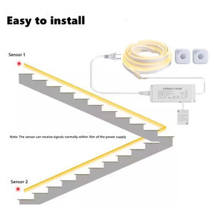 无线运动传感器发光二极管条形灯防水硅胶走廊楼梯自动开启不干胶家居照明 - Product Image 4